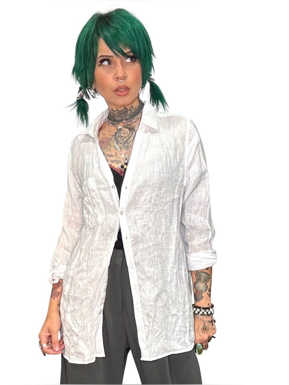Sigrid Olsen White linen shirt